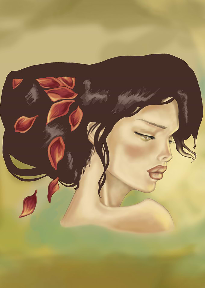 girl with rose