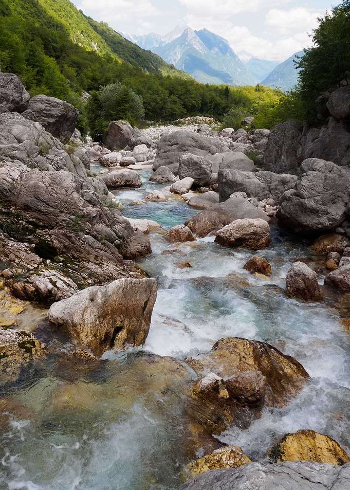 Rocky stream in Slovenia