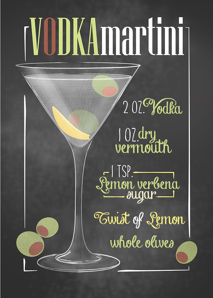 Vodka Martini Cocktail