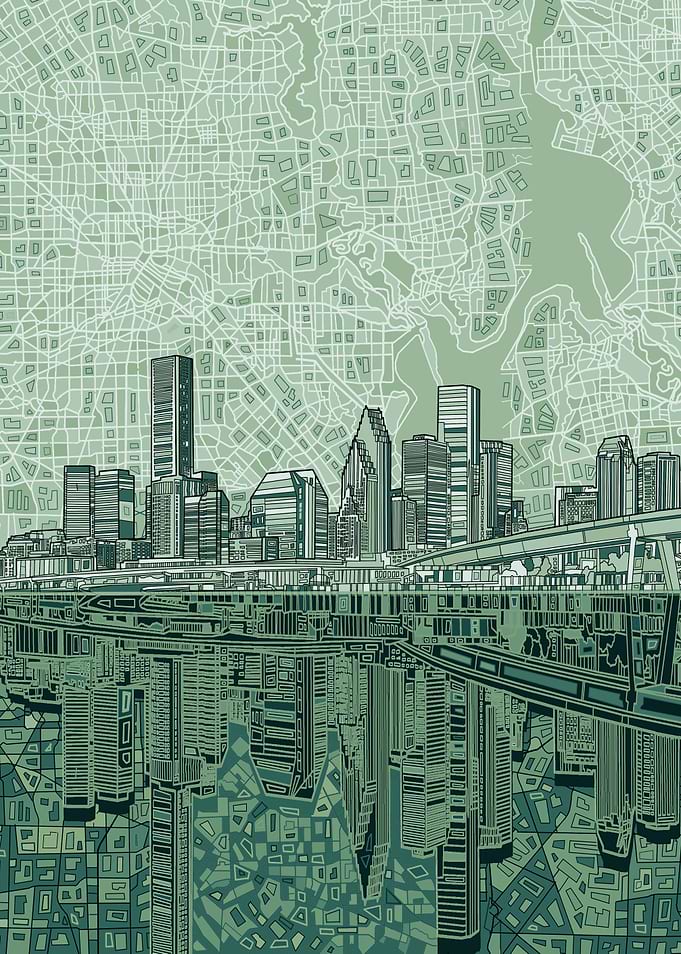 Houston city abstract 4