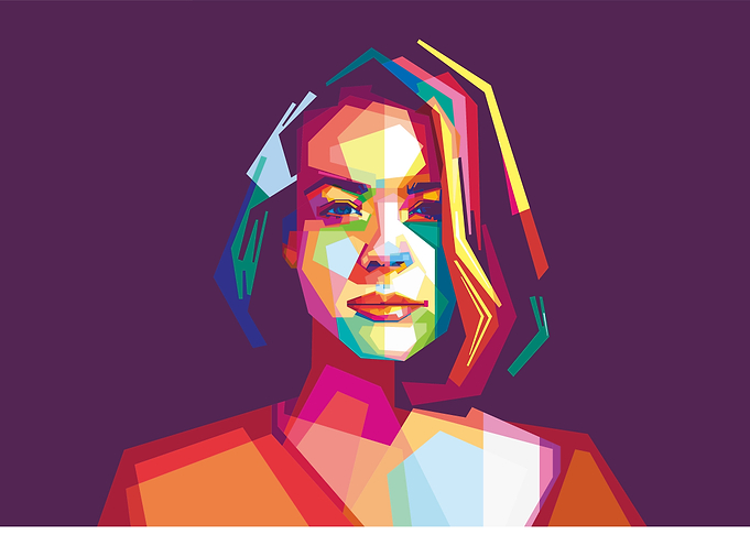 Beauty Girl In Popart
