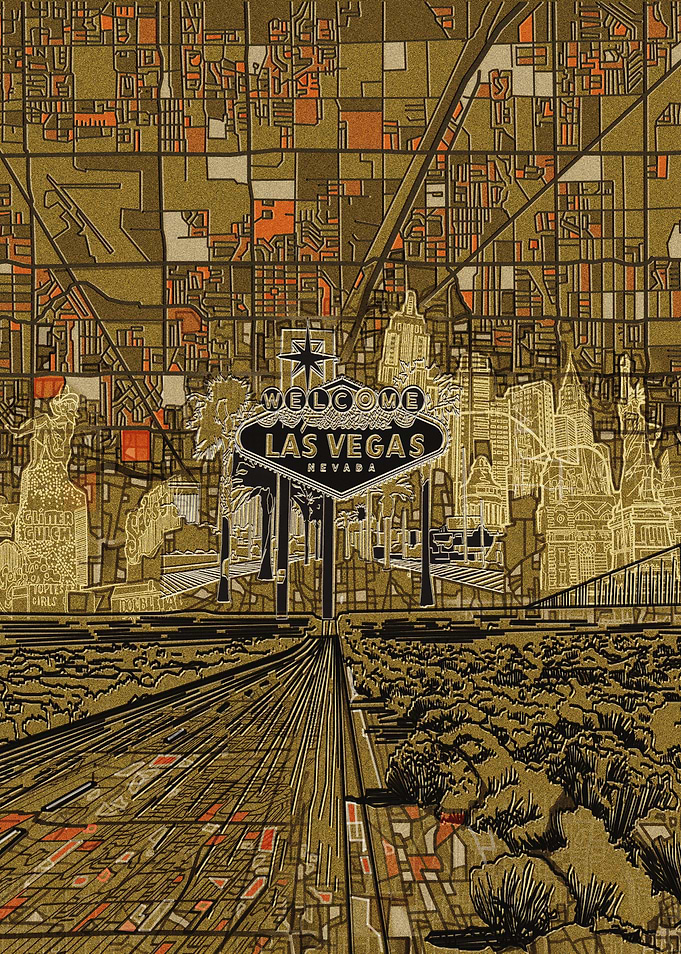 Las Vegas city abstract 2