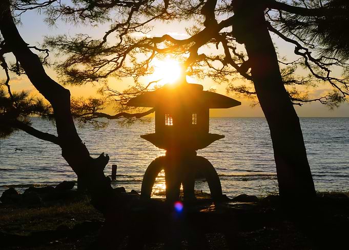 Sunset biwa