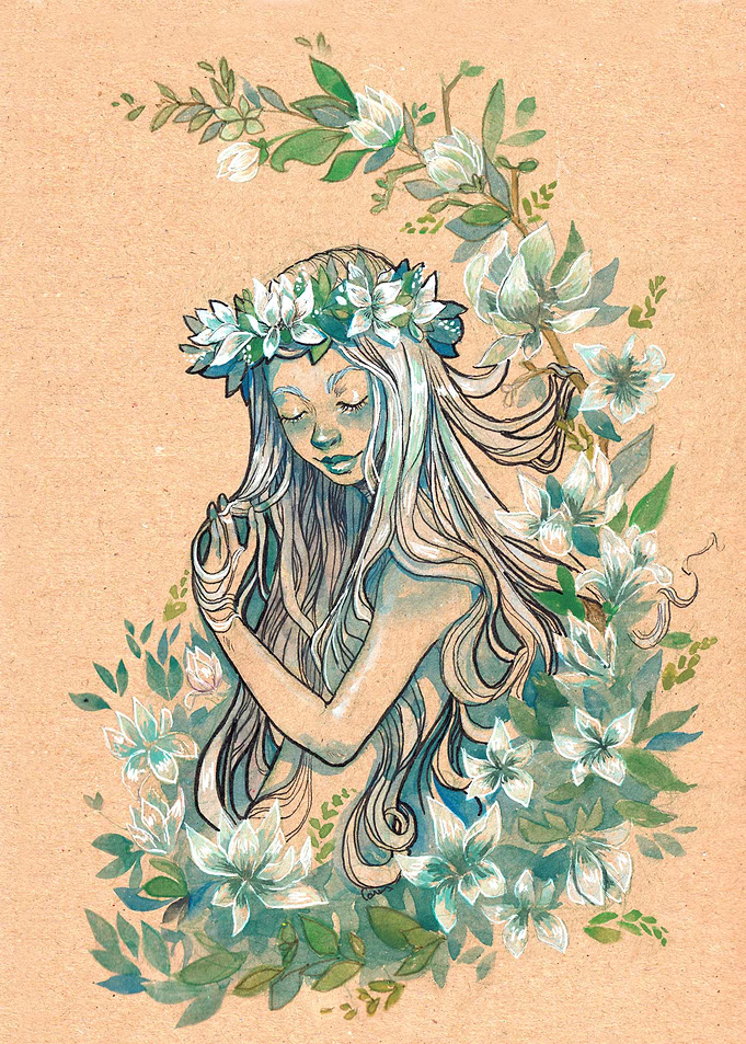 White lillies
