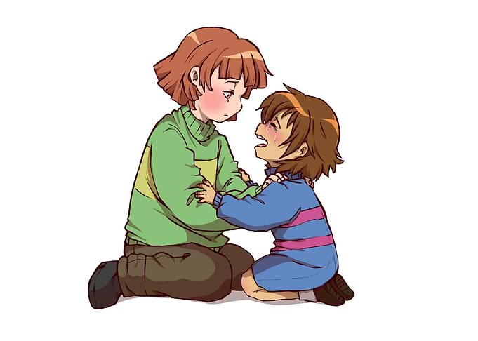 Undertale Chara and Frisk