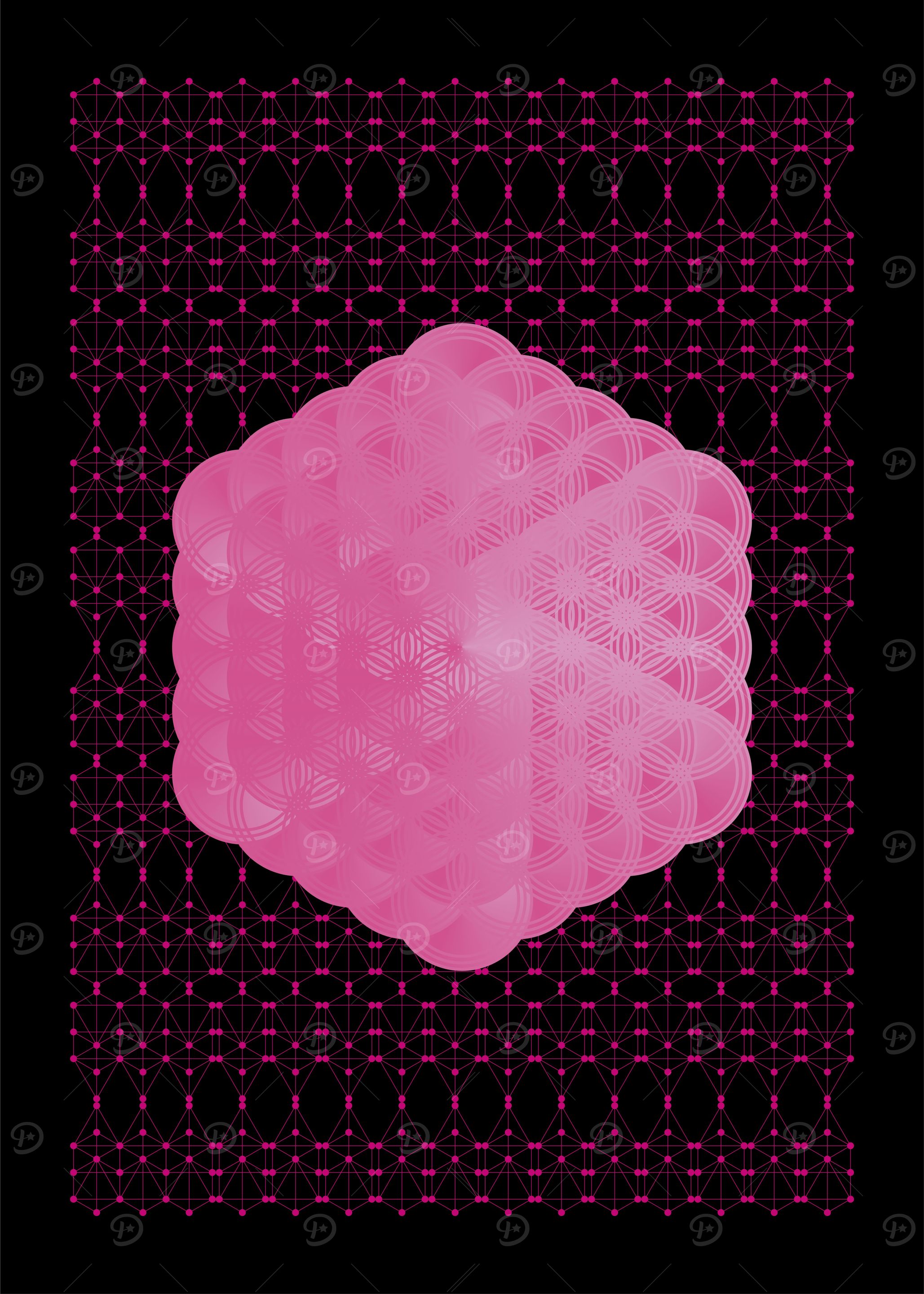 Pink Flower of Life
