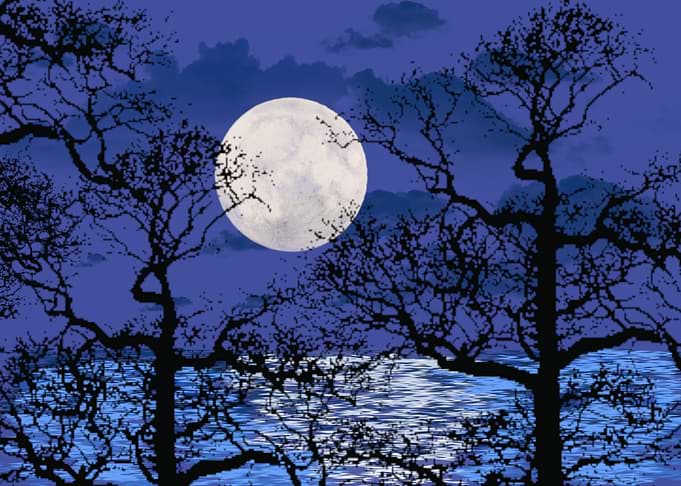 Moonlight on Water