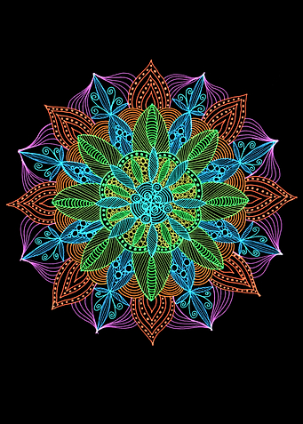 Neon Mandala
