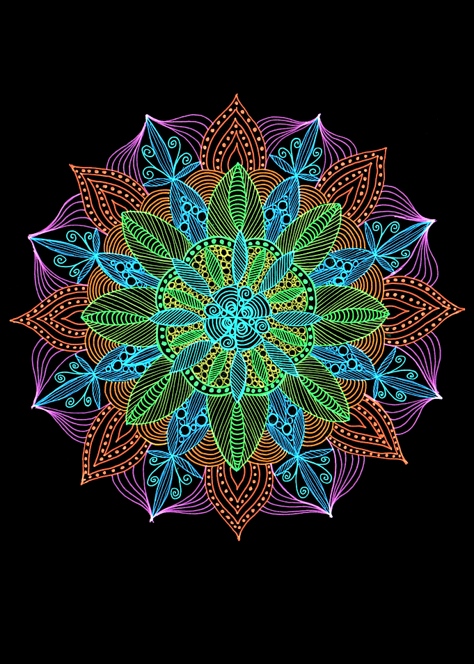 Neon Mandala