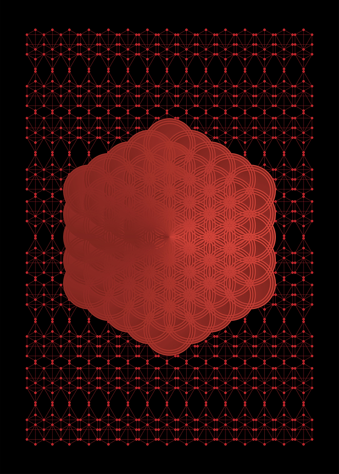 Red Flower of life