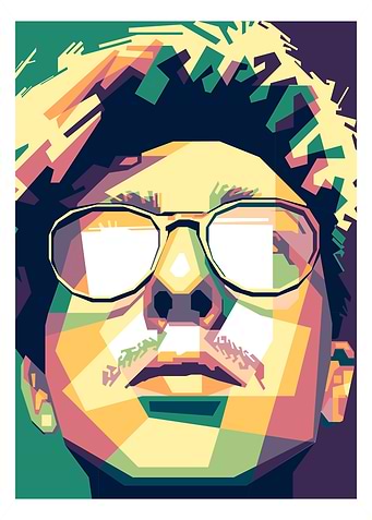 A Man in Popart Portrait