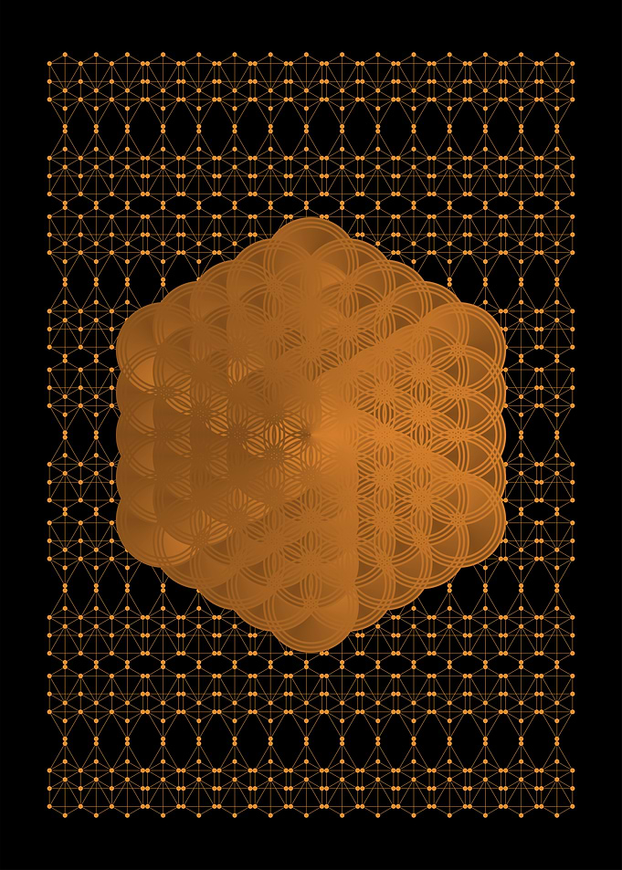 orange flower of life