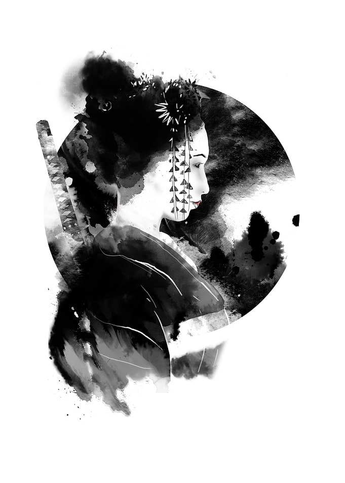 Onna bugeisha bw