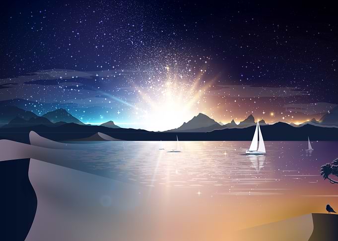 sailing in the night