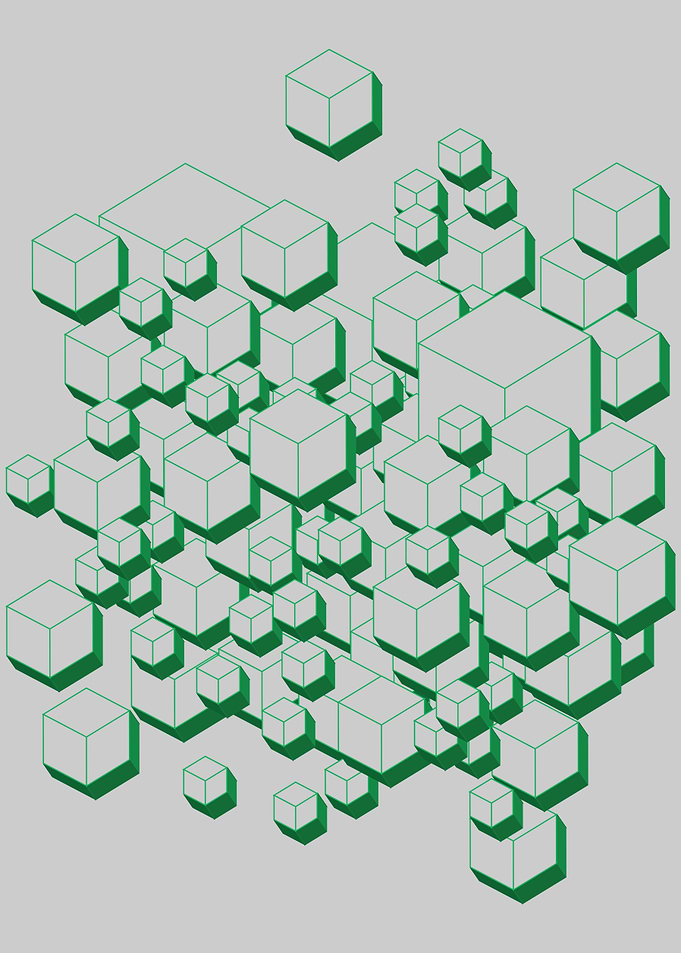 3D Futuristic Cubes