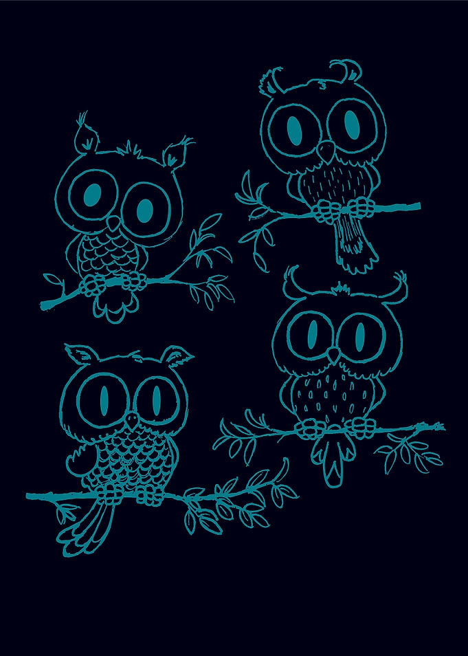 Owls in the night
