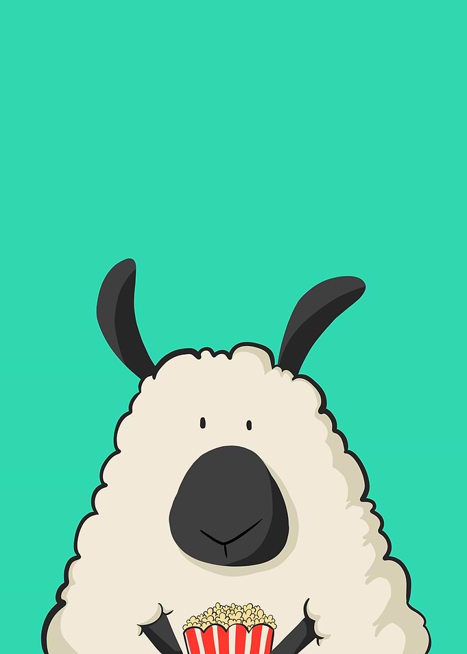 Sheep With Popcorn