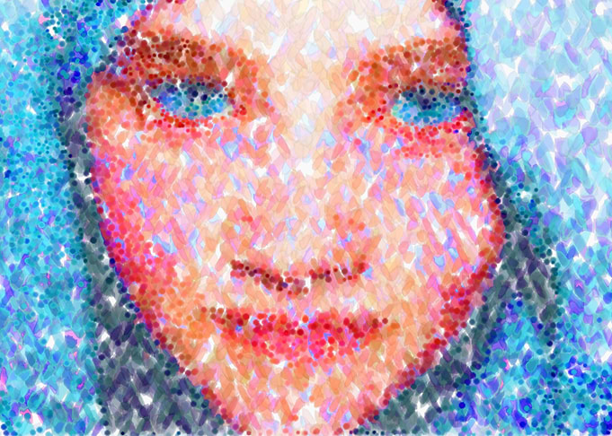 Girl in a Blue Headdress