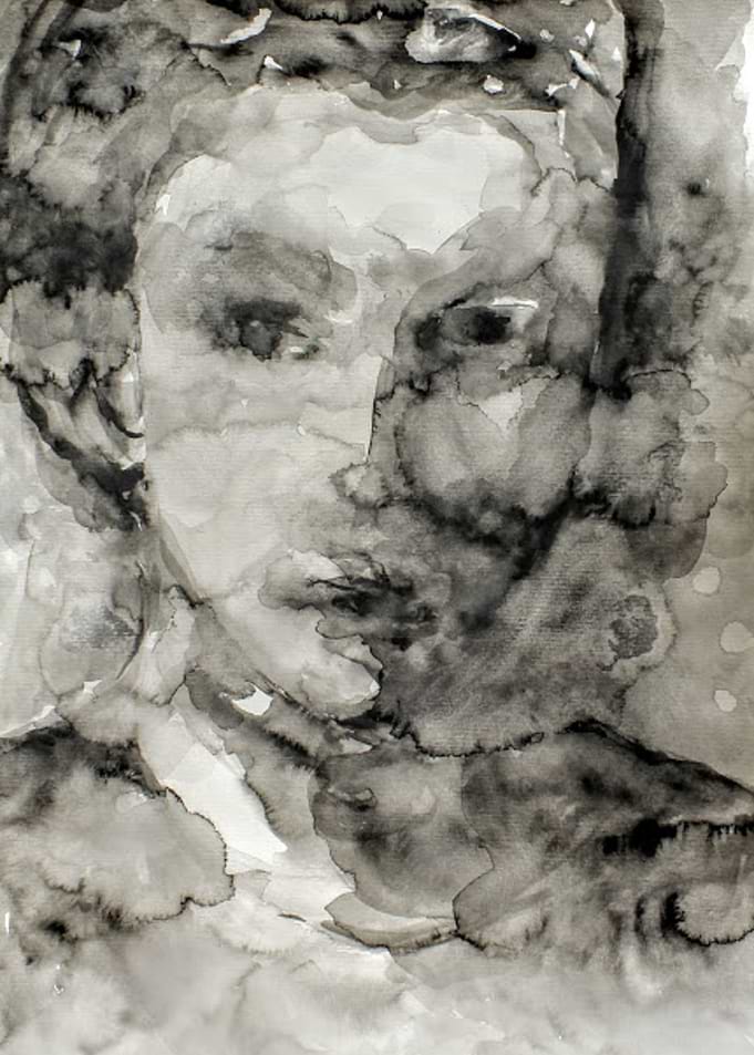 David portrait watercolor