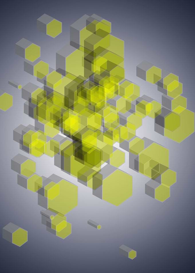 3D Hexagon Background