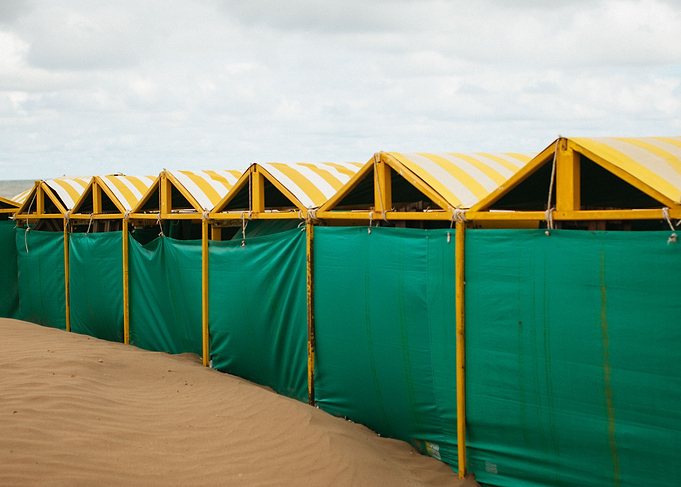 Beach cabins