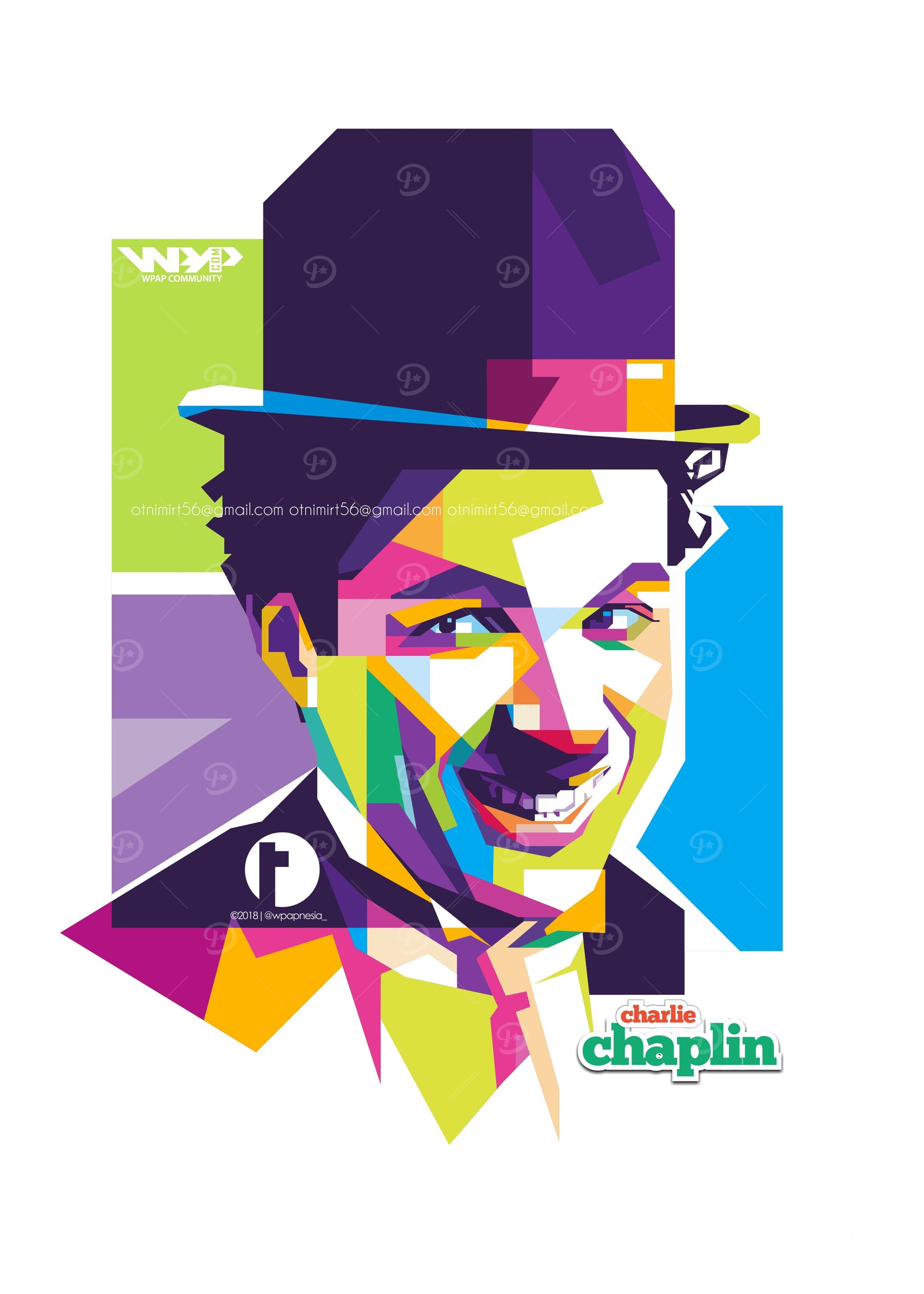 Charlie Chaplin in WPAP