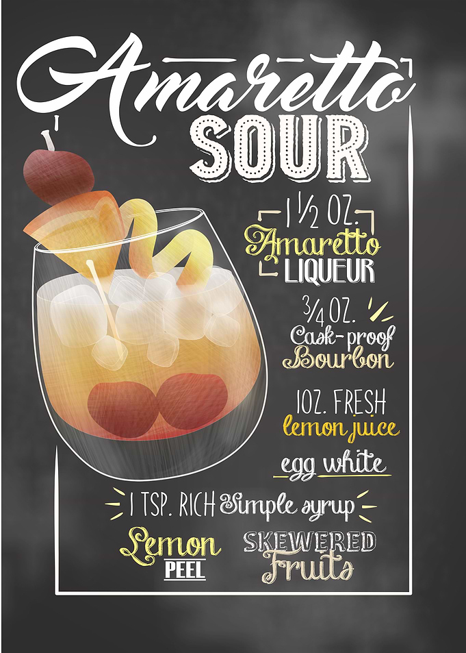 Amaretto Sour Cocktail Bar