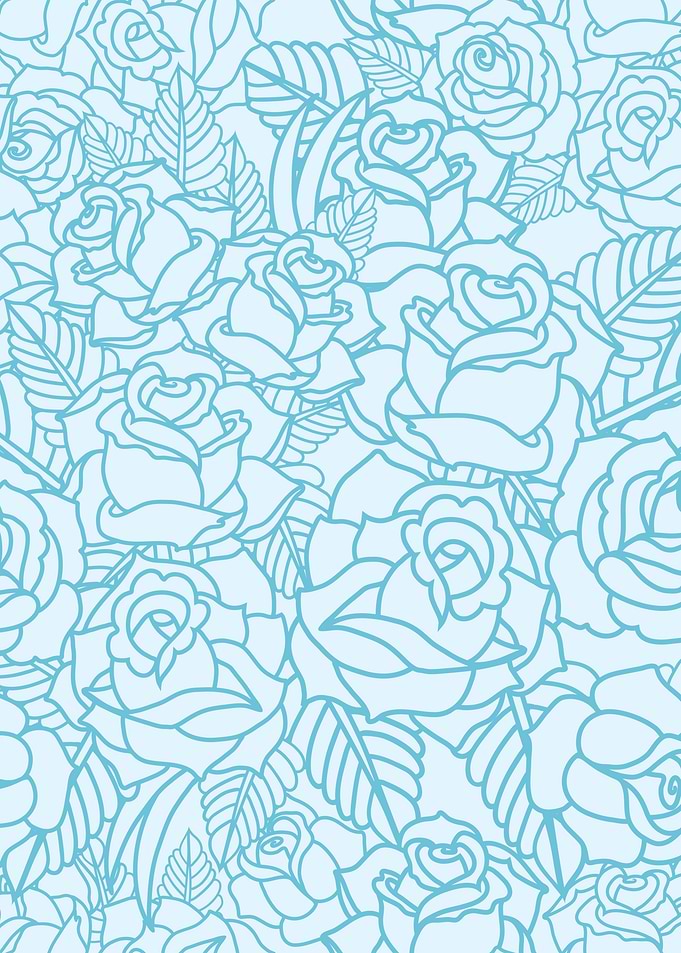 Blue and White Roses