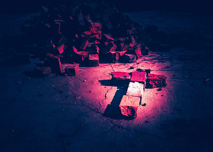 Brick Crucifix