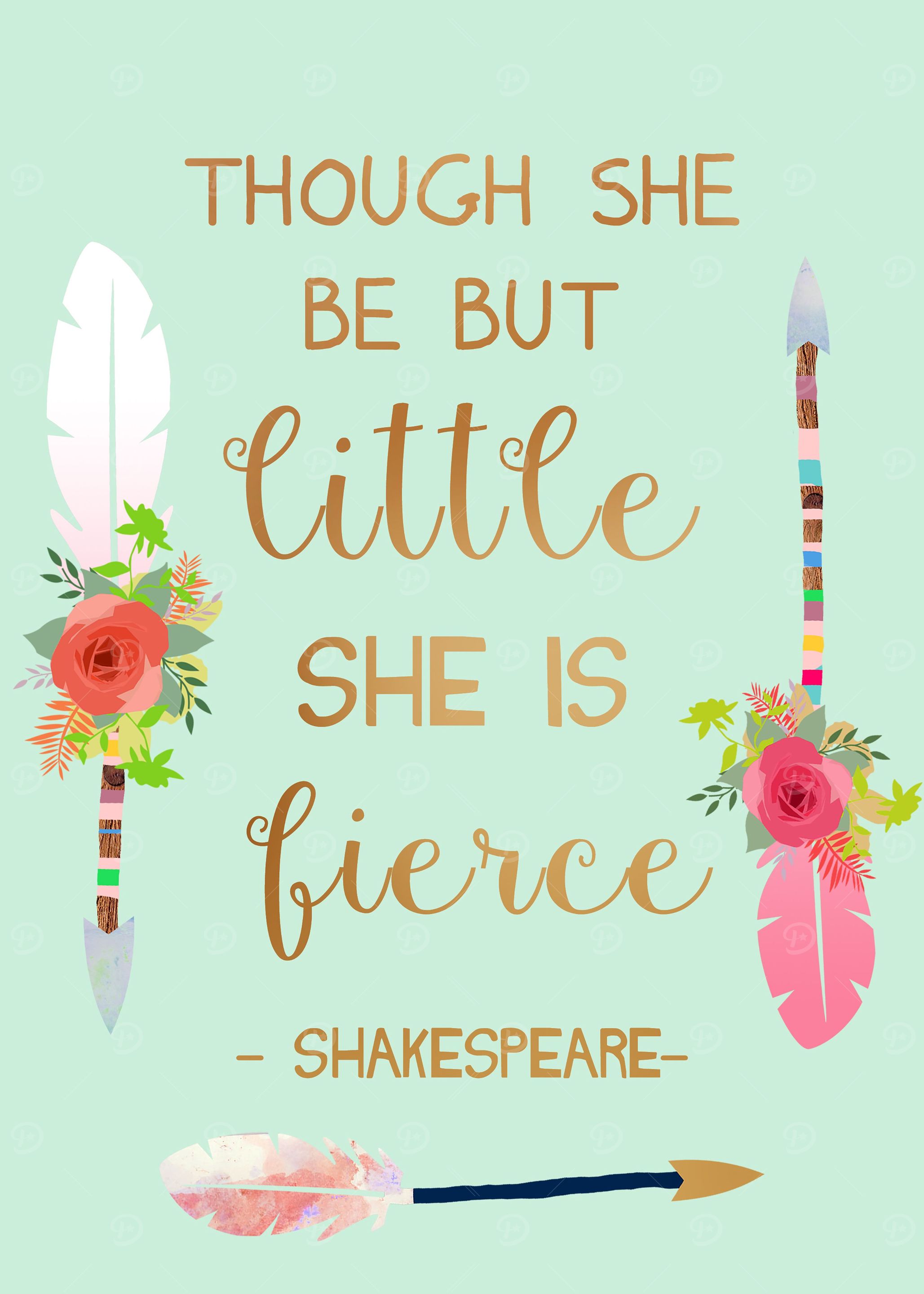 Though she be but litte