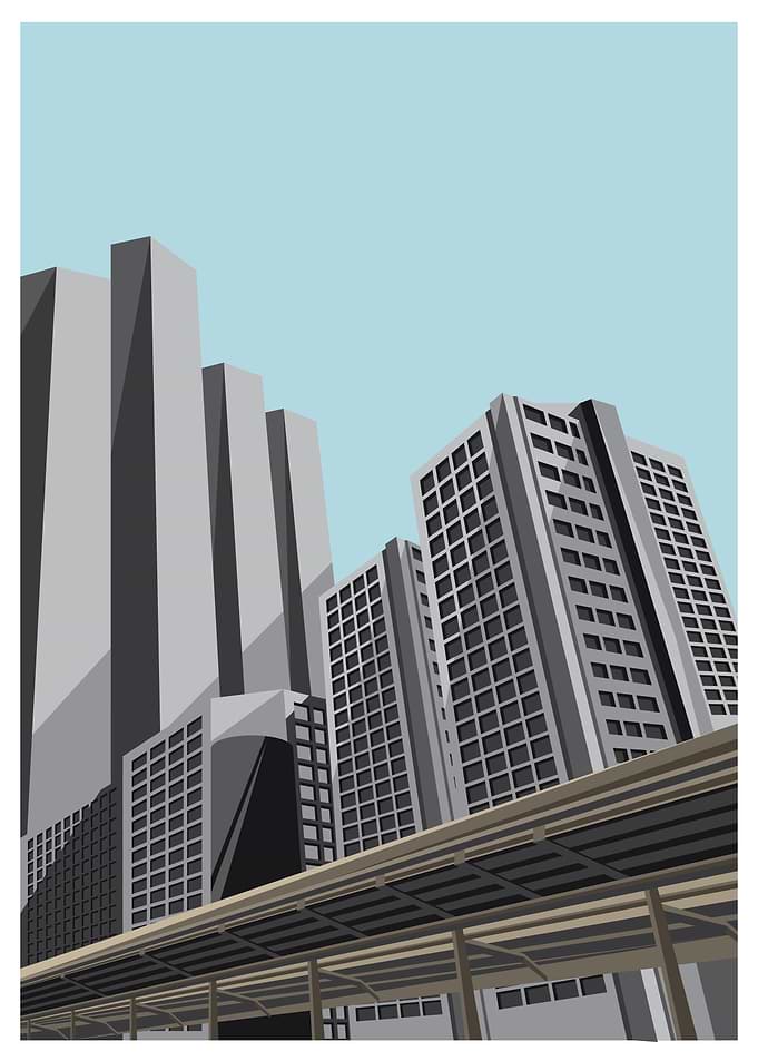 Retro buildings