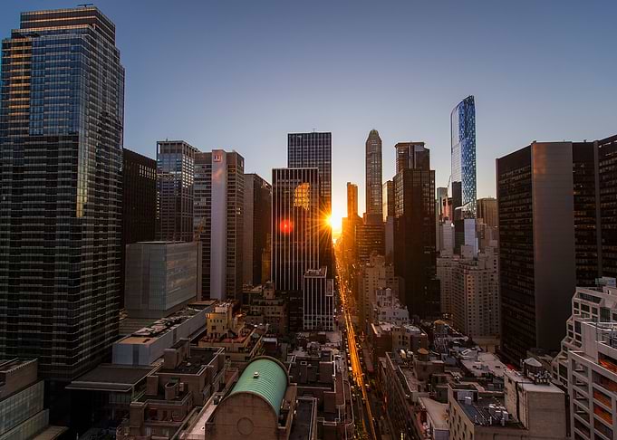 New York sunset