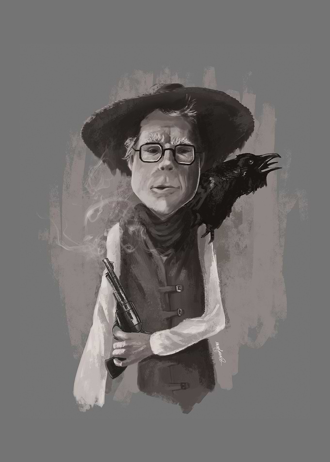 Stephen King Caricature