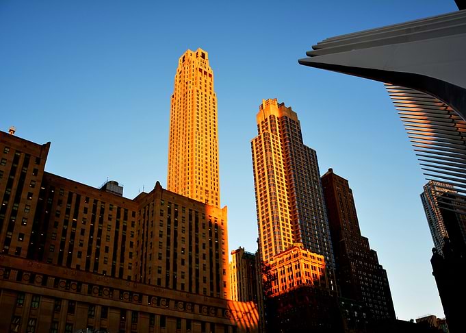 Sunset and Highrise