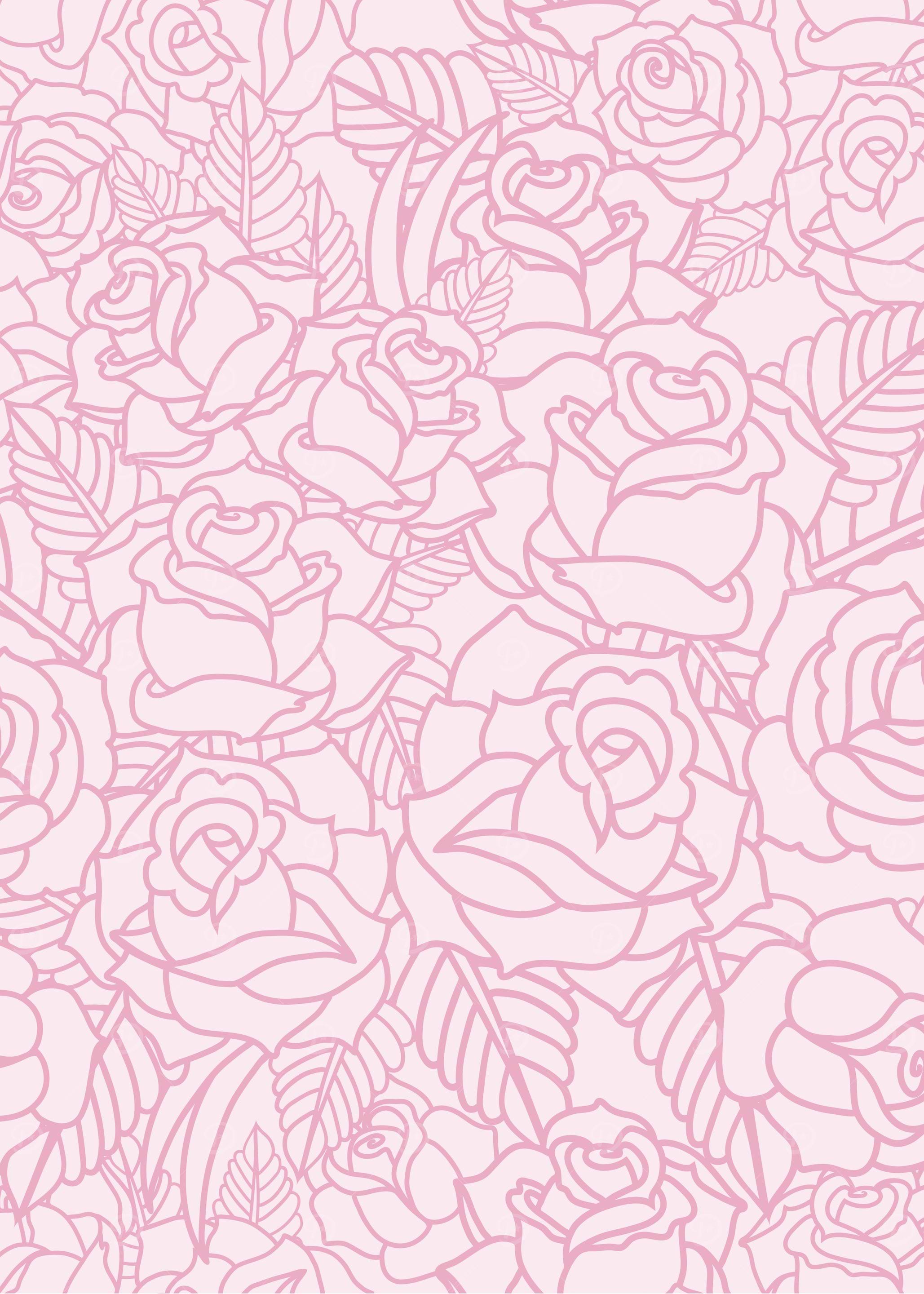 Roses on Pink
