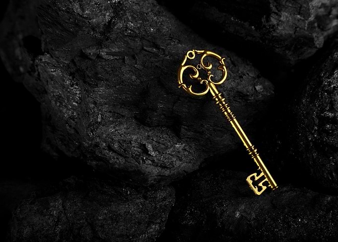 Golden Antique Key