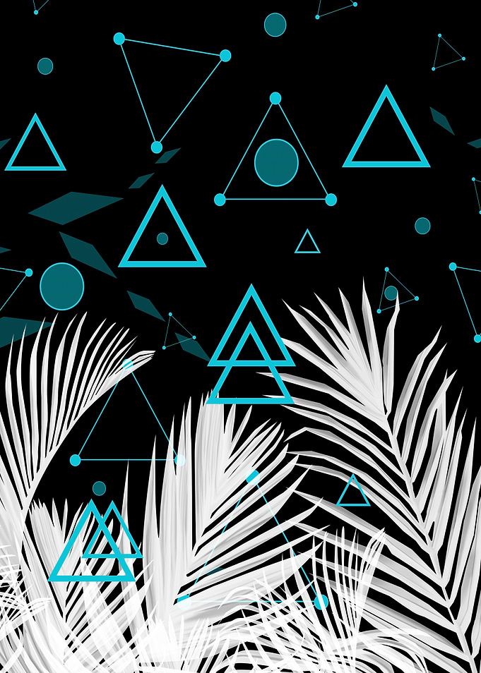 Palm geometric pattern
