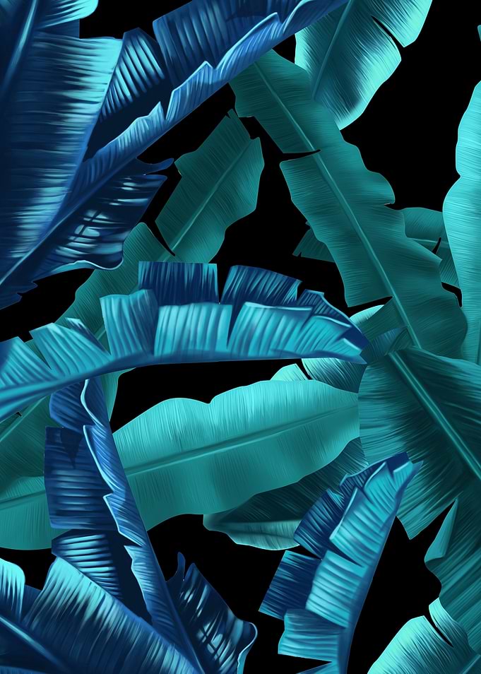 Tropical leaf pattern 5