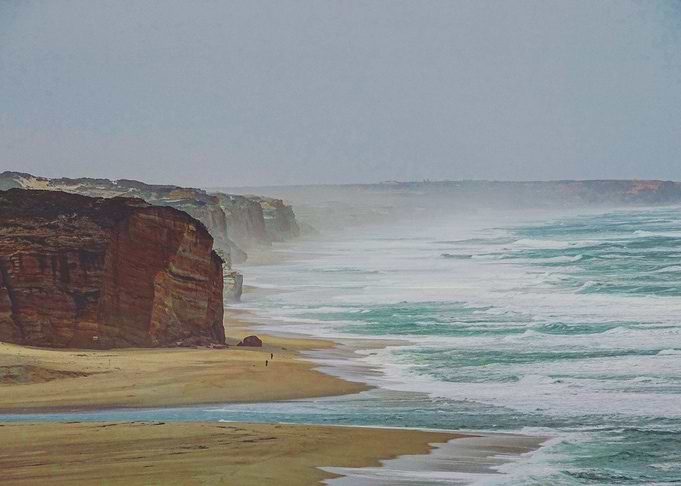 winter beach