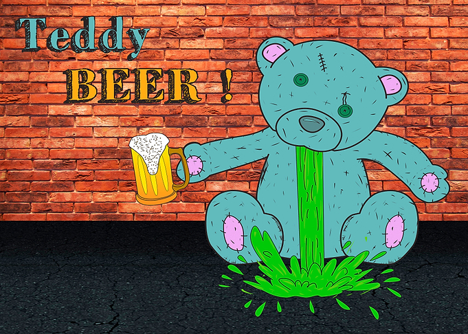 Teddy BEER Vomit