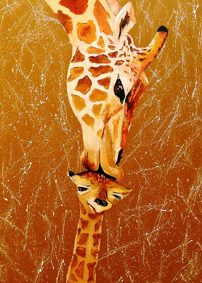 Love mother giraffe