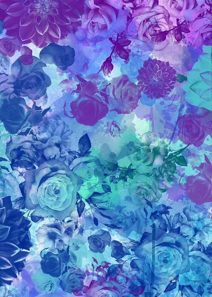 Purple garden pattern 2