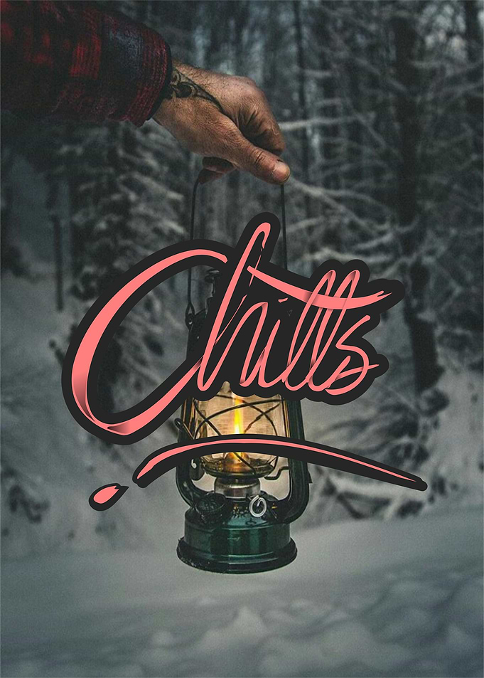 Chills Lettering Red