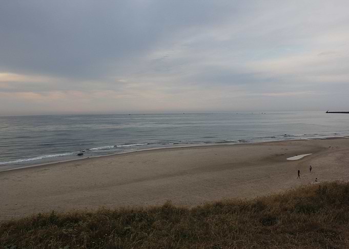 The beach