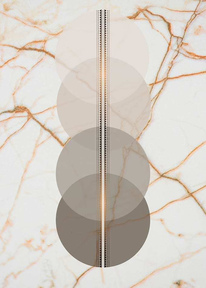 Spheres on marble 1