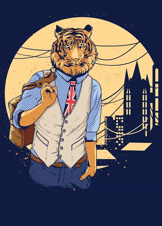 Smart British Tiger