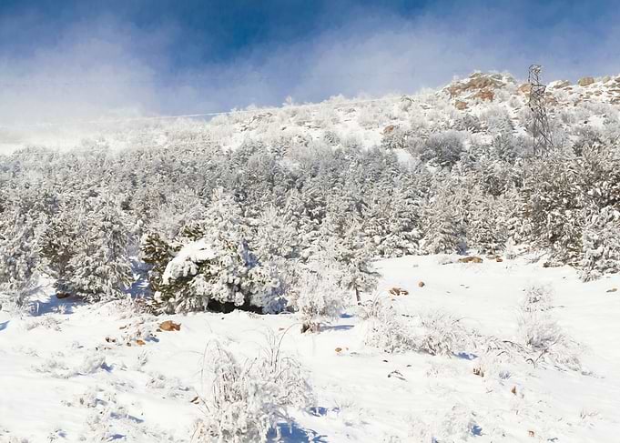 snow in Turkey