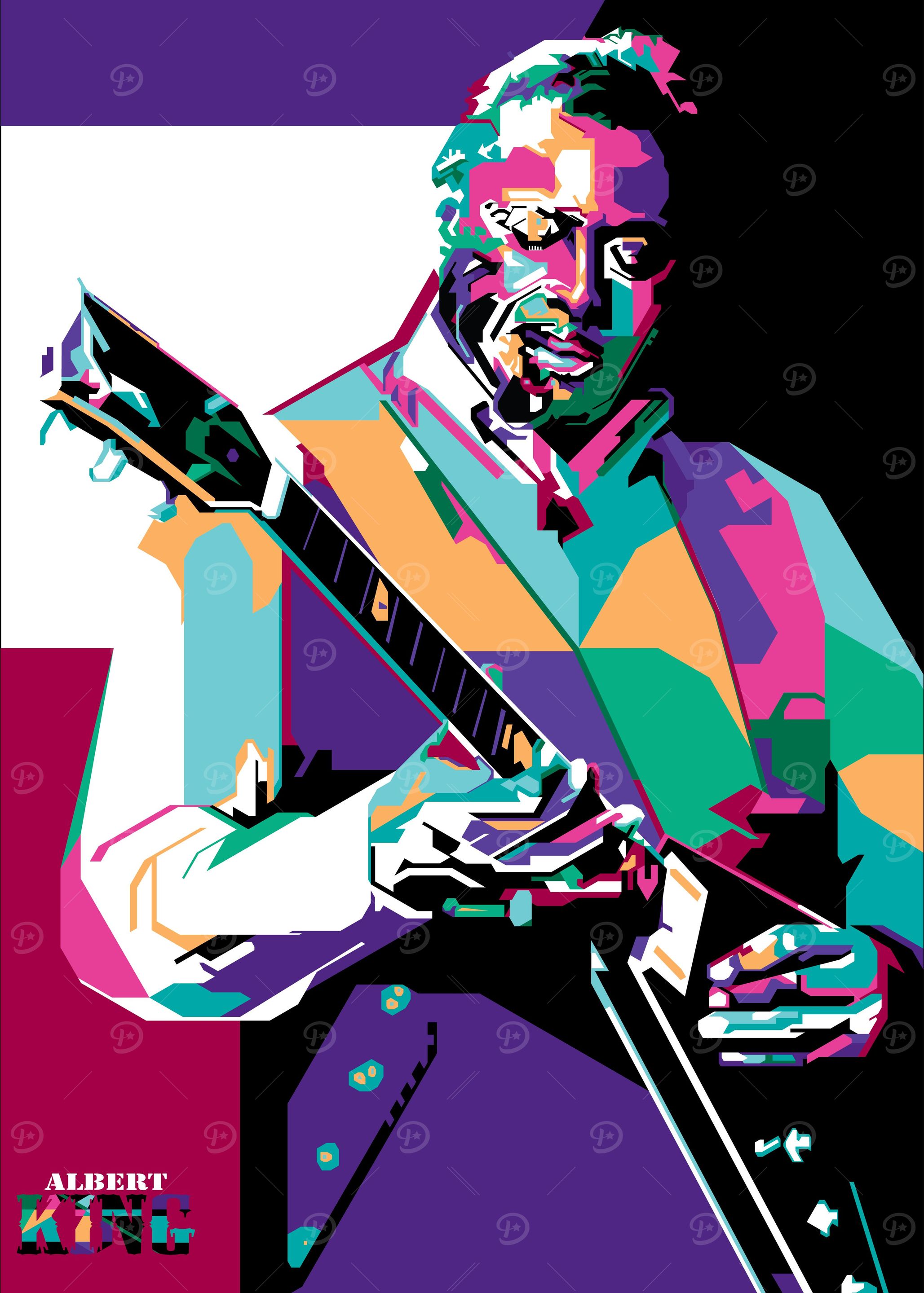 albert king wpap pop art