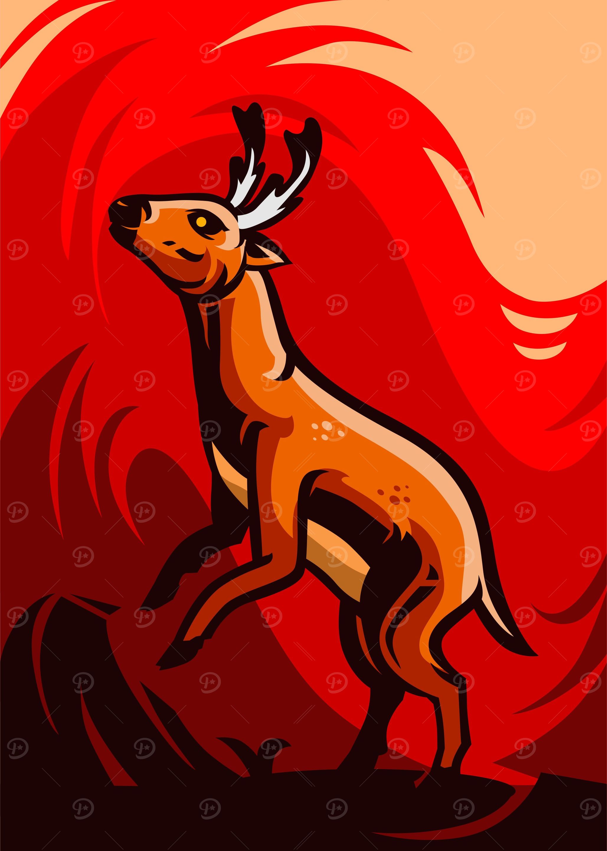 Deer in the afternoon