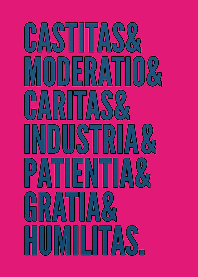 Seven Virtues Latin